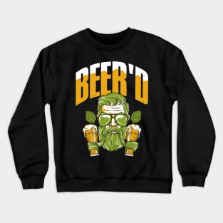 Beer'd Funny Beard Gift Crewneck Sweatshirt